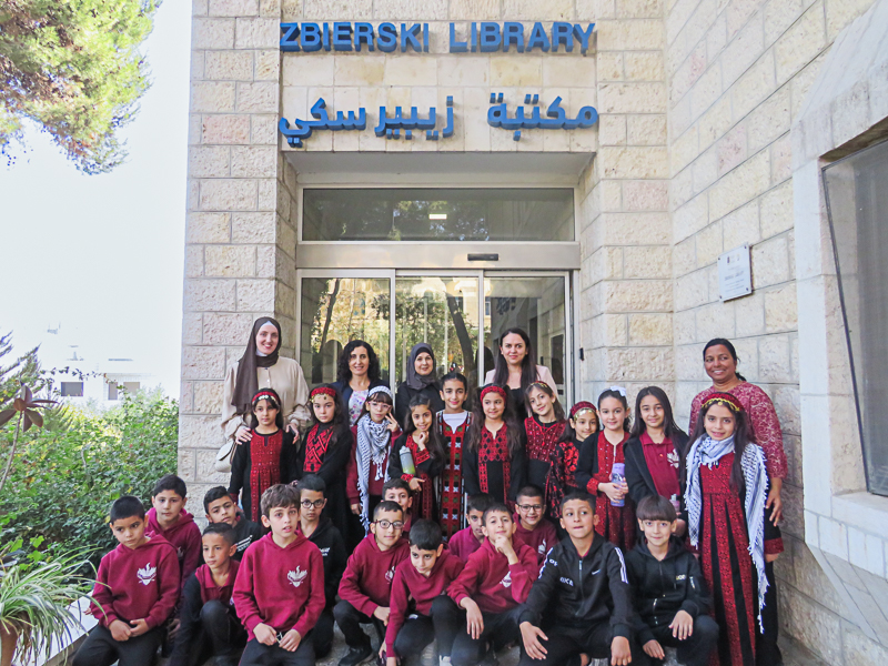 Al-Ibrahimieh Society School Visits Bethlehem University Zbierski Library