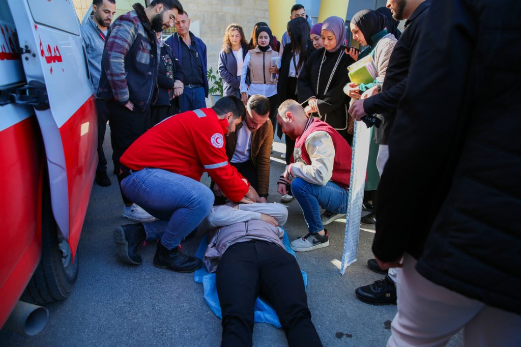 Bethlehem University Nursing Students Learn Emergency Care from PRCS Experts